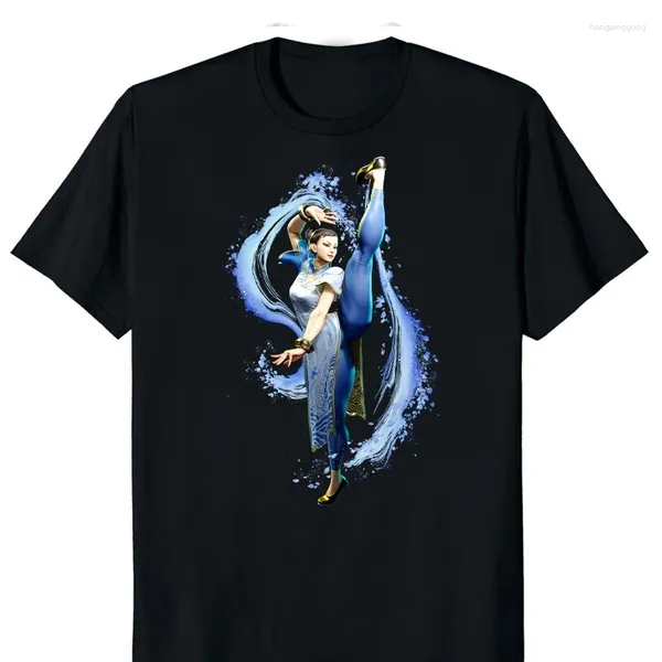 Erkekler T Shirt Street Fighter 6 Oyunu Hadouken Baskılı Tshirt Erkek Kadın Gündelik Tee Kısa Kollu Gömlek Crewneck Üstleri Ropa Hombre Street Giyim