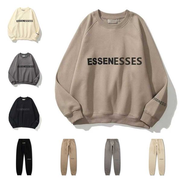 Essentialhood 1977 Women Hoodies Men Essentialhoodies Pullover Track Sude Stumet ESS Wart Hooded Lovers Tops 3D Silicon Cooples Abbigliamento High Stre