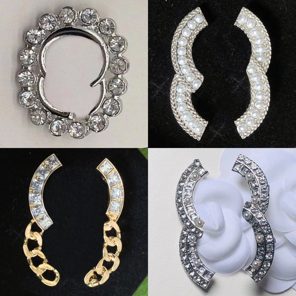 Mulheres Broche Pin Broches Pins Casal Presente Joias Gemstone Cristal Desinger Vintage Banhado A Ouro Prata Broches Amantes Festa de Casamento Acessórios de Vestido Presente