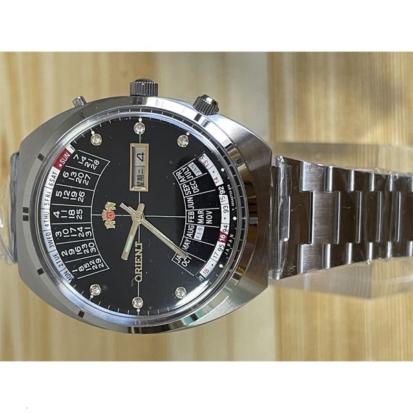 Altri orologi Orologio da uomo meccanico completamente automatico con calendario perpetuo orientali doppi leoni Haiba nero 231219