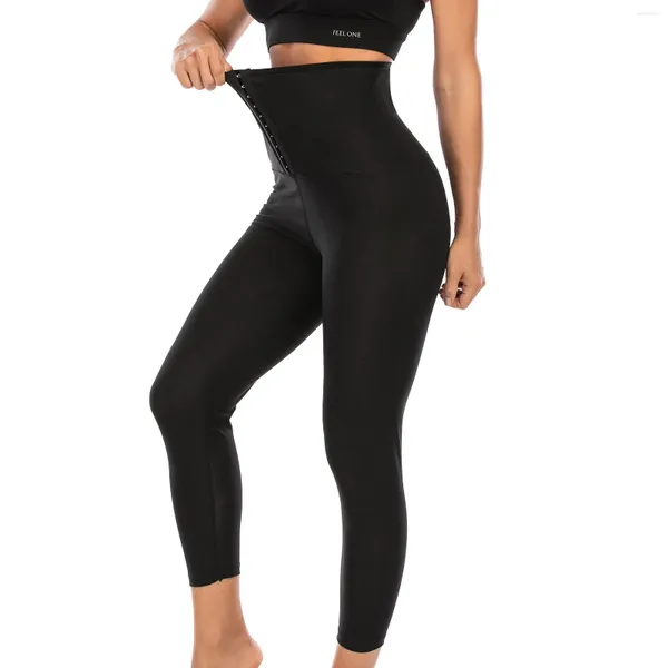 Pantaloni modellanti da donna Pantaloni modellanti per il corpo da donna Addome Effetto sudorazione Dimagrante Fitness Shapewear Allenamento Leggings da palestra