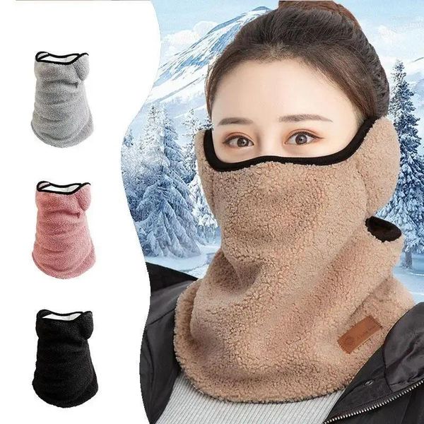 Lenços inverno ciclismo motocicleta balaclavas máscara facial cachecol à prova de vento manter quente meia capa adulto mulheres homens