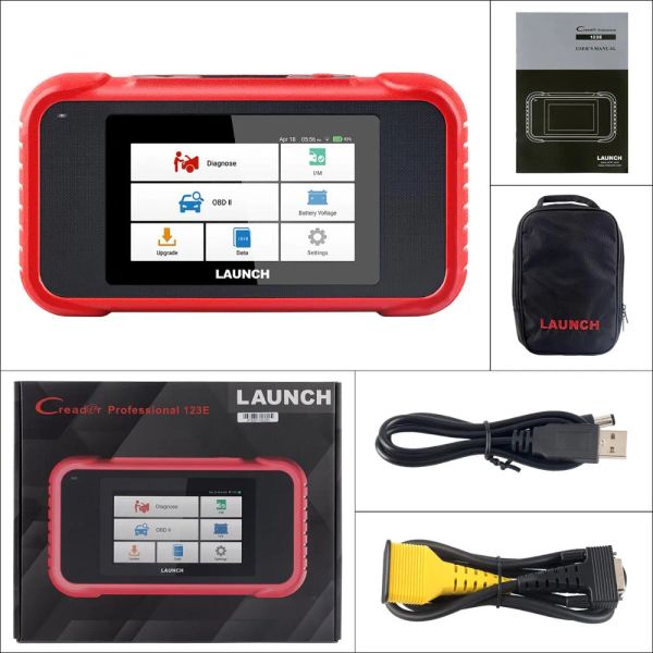 Autodiagnosetool Launch X431 CRP123E OBD2-Lesegerät ENG ABS Airbag SRS AT Auto-OBDII-Codescanner kostenloses Update ZZ