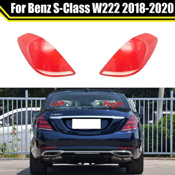 Per Benz S-class W222 2018 2019 2020 Fanale Posteriore Luci Dei Freni di Ricambio Auto Posteriore Borsette Copertura Maschera Paralume