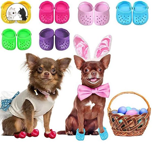 Одежда для собак, нескользящая обувь для маленьких собак, защитные сапоги для домашних животных, дождевые сапоги на мягкой подошве, обувь для кошек с мягкими дырочками, принадлежности для обуви