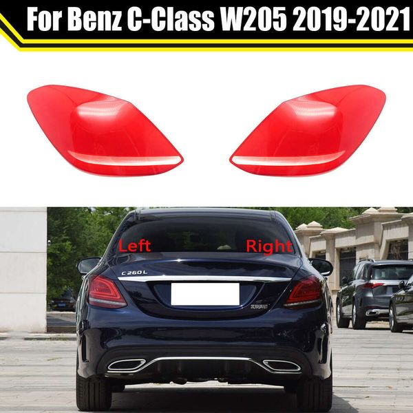 Per Benz Classe C W205 2019 2020 2021 Fanale Posteriore Luci Dei Freni di Ricambio Auto Posteriore Borsette Copertura Maschera Paralume