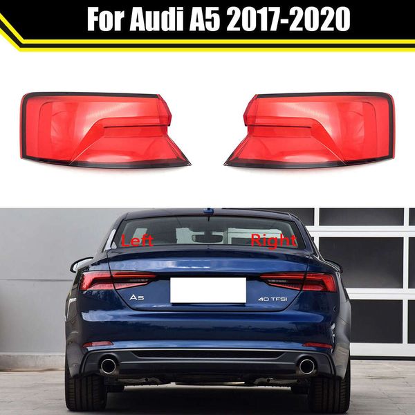 Para audi a5 2017-2020 luzes de freio da luz traseira do carro substituir auto escudo traseiro capa máscara abajur