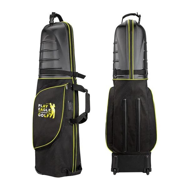 Дорожная сумка для гольфа PlayEagle с колесами, складной жесткий верх, чехол для самолета для гольфа, твердый футляр для гольфа, авиационная сумка для гольфа, принадлежности для гольфа YKB01 231220