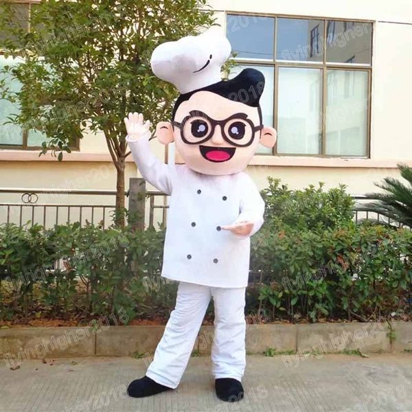 Halloween cozinheiro chef mascote traje unisex desenhos animados anime tema personagem carnaval homens mulheres vestido de natal fantasia desempenho vestido de festa