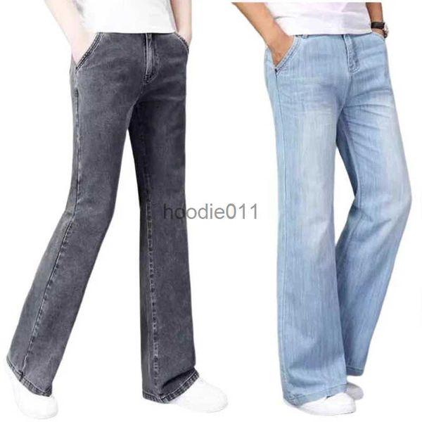 Jeans para hombres Primavera Otoño Hombres Jeans acampanados Pantalones vaqueros sueltos de pierna ancha Pantalones de mezclilla con corte de bota para hombres Pantalones de pierna recta Tamaño 26-40 L231220