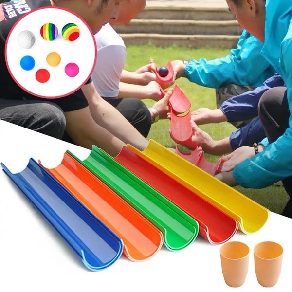 Sports Toys Adults Team Building Games ao ar livre Pipeline Desafio Infantil Integração sensorial Treinamento Ball Kids Kindergarten 231219