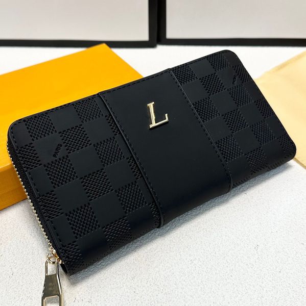 Luxuriöse Designer-Herren-Geldbörse mit MUPLIPLE-Clip, französisches klassisches Markenzeichen, modische Kartentasche, 8A, Original-Clutch aus echtem Leder, Paris, neue Damier-Graphit-Vertikaltaschen