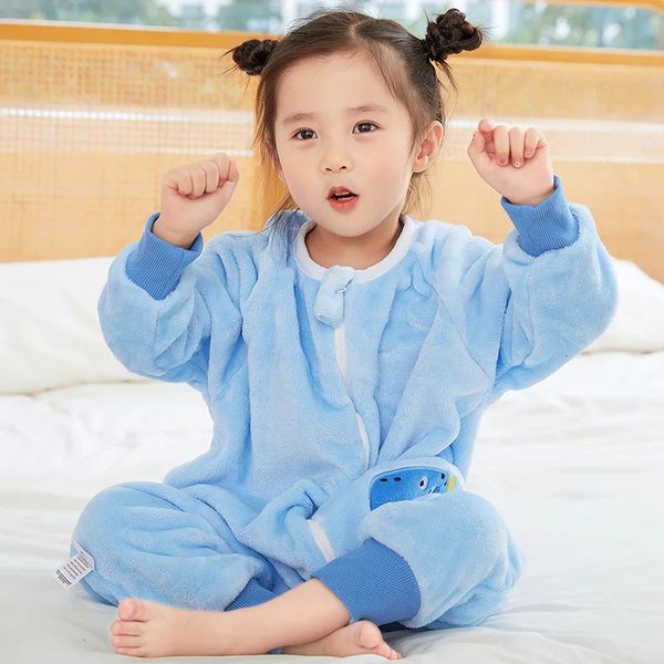 Bebê menina onesie animal kigurumi pijamas para crianças nascidas flanela saco de dormir macacão macacão bebê saco de dormir 231220