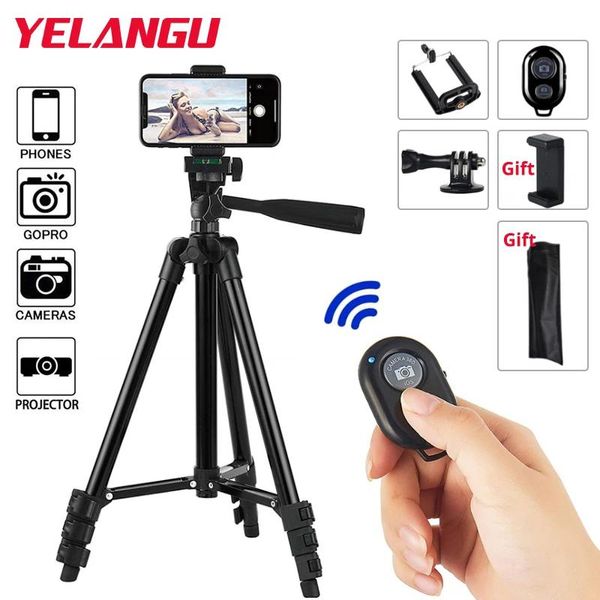 Inhaber Yelangu Flexible Stativ ausleitbarer Reisen Leichter Ständer Fernbedienung für mobile Mobiltelefon -Mount -Kamera Gopro Live YouTube