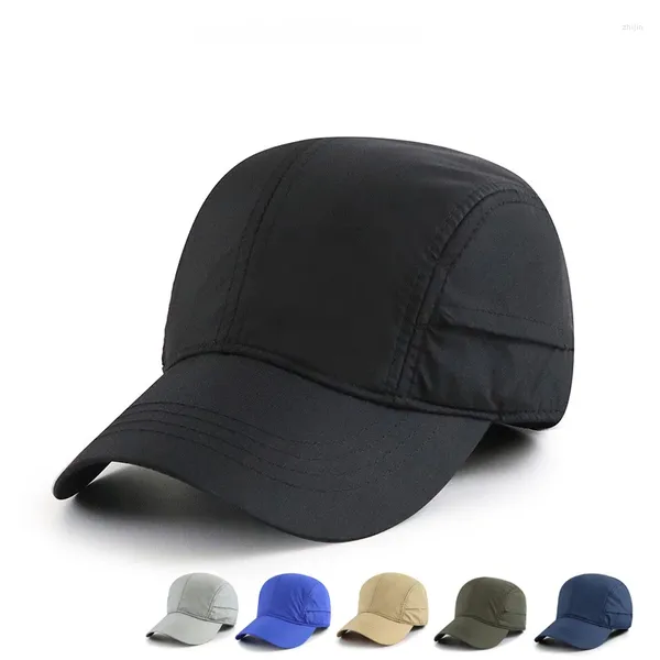 Bonés de bola 2023 Jamont Verão Splicing Rápido Seco Nylon 5 Painel Boné de Beisebol Homens Mulheres Gorra Beisbol Malha Snapback Trucker Chapéus