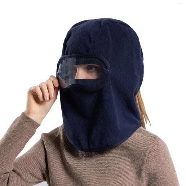 Berretti per coppie invernali antivento caldo copricapo protettivo per il viso per uomini e donne cappello da sci per orecchie fuzzy da uomo per la stagione fredda