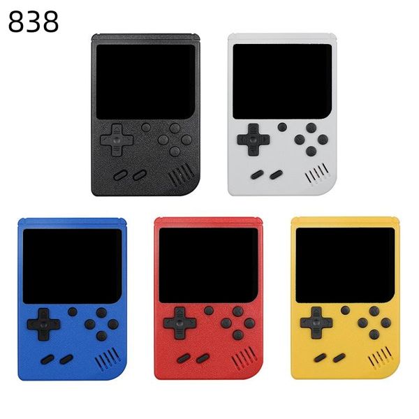 Console per videogiochi portatile 400 in 1 Mini lettori di giochi retrò a 8 bit Lettore di giochi AV LCD a colori Regalo per bambini 838D