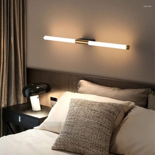 Lampada da parete LED Camera da letto Lampada da comodino Semplice Soggiorno Scala Corridoio Lungo Specchio da bagno Faro