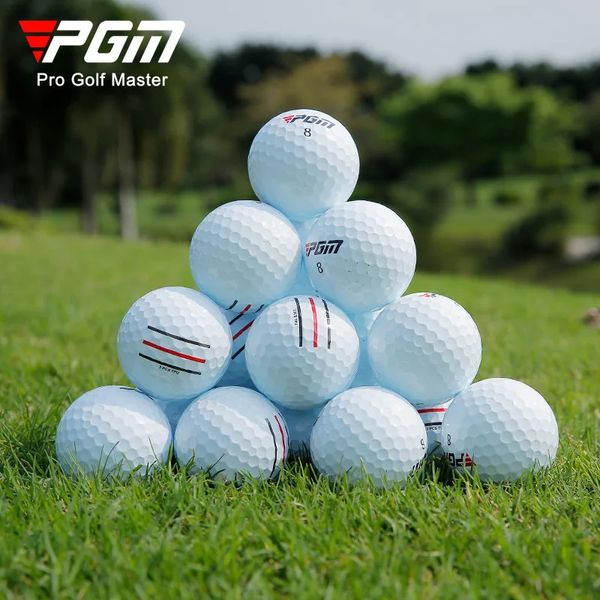 PGM Golf Balls TPU de três peças com bola com linhas tripla e controláveis ​​acessórios de golfe Q027 231220