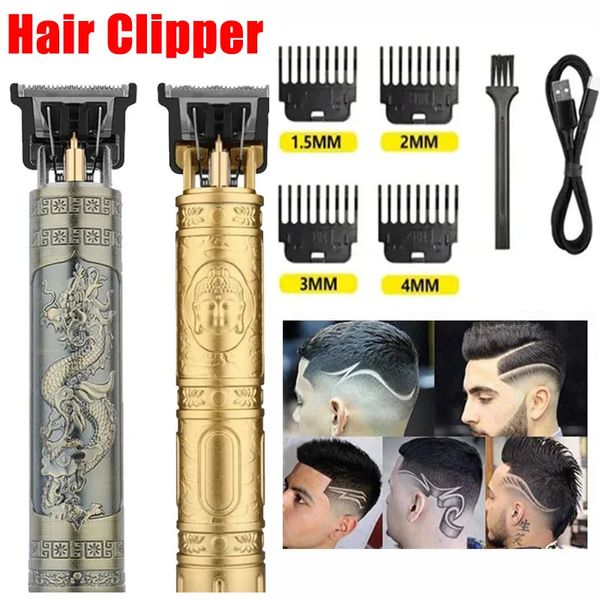 Rasierklingen 2023 Haarschneidemaschine Clippers Wiederaufladbarer Bartrasierer Professioneller elektrischer Trimmer für Männer Barber 231219