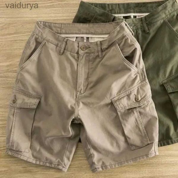 Calções masculinos verão casual grande bolso carga shorts estilo harajuku esportes masculinos calças curtas ao ar livre caminhadas jogging praia bermuda meninos capris yq231220