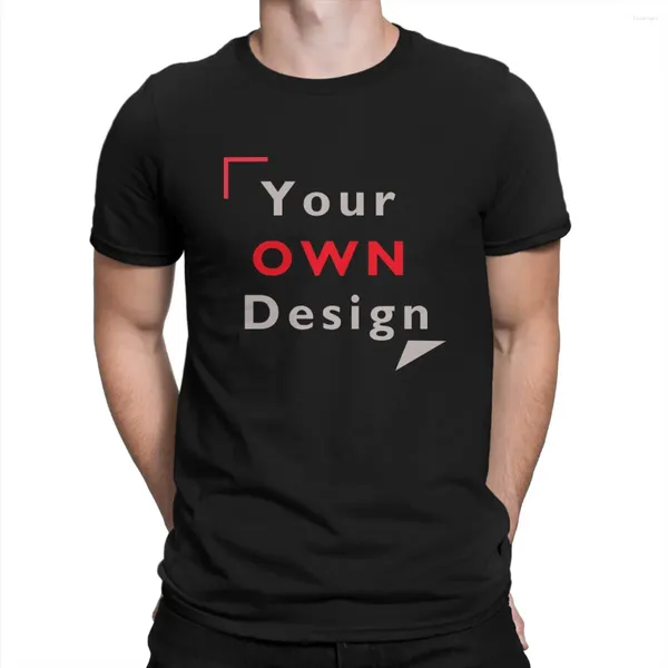 Erkek Tişörtler Kendi Tasarım Beyaz T-Shirt Erkekler Yuvarlak Boyun Pamuk Diy Kısa Kollu Tees Klasik Giysiler