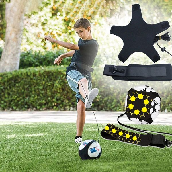 Fußball -Ball Jonglation Tasche Kinder Auxiliary Circle Belt Football Training Accessoires Kick Fußball -Trainer Fußball Kick 231219