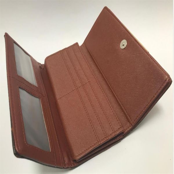 Vender Fold Wallet A maneira mais elegante de transportar cartões de dinheiro e moedas de couro de couro de couro portador de cartões longos WOME259L