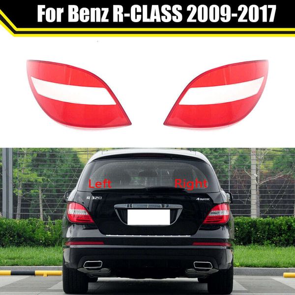 Para benz R-CLASS 2009-2017 luzes de freio da luz traseira do carro substituição auto escudo traseiro capa máscara abajur