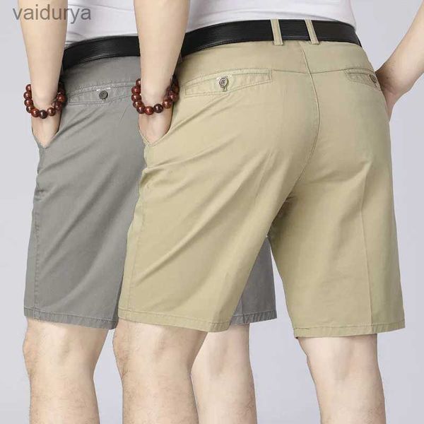 Herren Shorts 2021 Vaters Geschenk Neue Männer Frachtshorts Sommer Männer lässig 100%Baumwolle Short Hosen Sport Festfarbe Knie Länge YQ231220