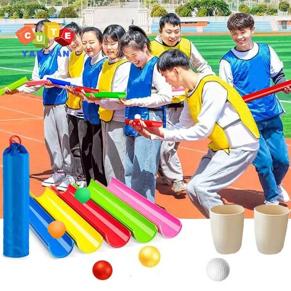 Sports Toys Team Building Games all'aperto Challenge Pipeline Challenge Adults GenirdChild Interaction Sensory Ball Toy per Kids Kidergarten Sport Set 231219