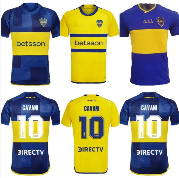 23/24 Boca Juniors CAVANI Maglie da calcio 2023 Home MARADONA BULLAUDE ZEBALLOS FERNANDEZ Camicie Benedetto JANSON BARCO VILLA TABORDA Uniforme da calcio S-2XL