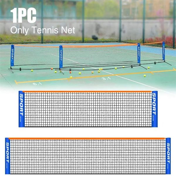 /4m/5m/6m Tragbares Badminton-Netz-Set für Tennis, Fußball, Sport, Kinder, Erwachsene, Volleyball-Training, Indoor-Outdoor-Mesh-Netz, Übung 231220