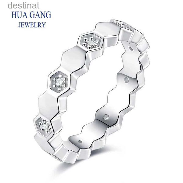 Anel de anel de anel de amostra solitária anel de noivado de mulheres únicas 925 prata esterlina de alta qualidade moissanite joalherl231220