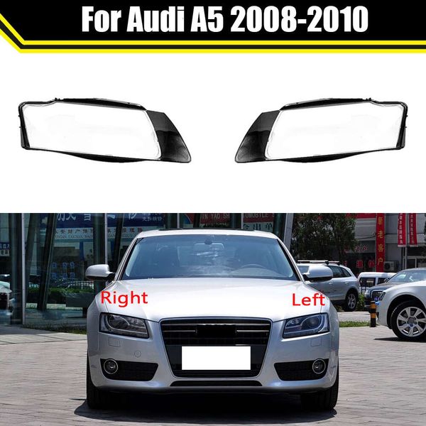 Автомобильный чехол для Audi A5 2008 2009 2010, автомобильное защитное переднее стекло, крышка для фар, колпачки для линз, абажур в виде ракушки