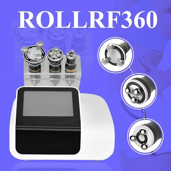 Bequeme sichere 360 ​​HF Roller Haut Elastizitätsrestauration Anti-Falten-Anti-Aging-Phototherapie 3 LED-Leuchten Fettentfernung Desktop Slim Device