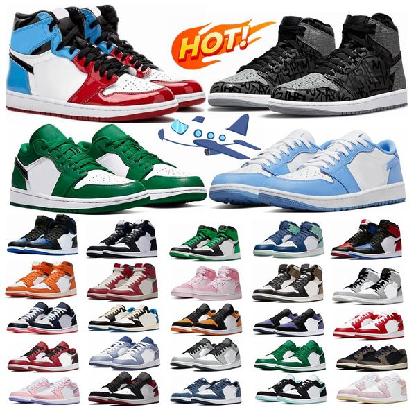 Sapatos de desenhista 1 Mid Basketball Shoes 1s Homens Mulheres Linho Arsenal Marinha Criado Luz Fumo Cinza Sombra Hyper Royal Digital Rosa Destemido UNC Mens Treinadores Esportes Sapatilhas