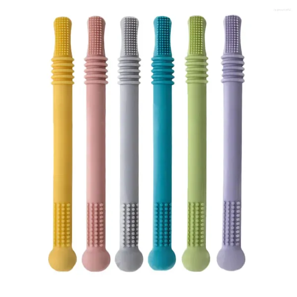 Tazze usa e getta Cannucce 6 Pezzi Tubi per la dentizione Giocattoli di paglia Molare cavo per la casa dei bambini