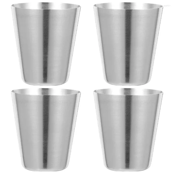 Geschirrssätze 4 PCs Teekannen Staubbedeckung Home Kessel Spout Accessoires Schutzhülsen Edelstahlabdeckungen