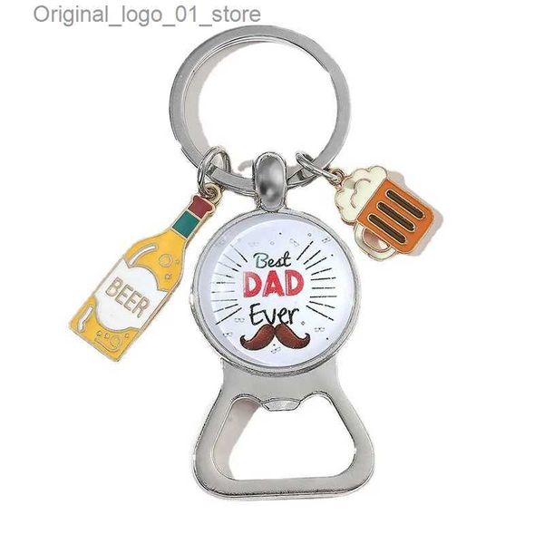 Anahtarlıklar kordonlar bira anahtarlık baba günü hediye şişe açıcı anahtarlık en iyi baba adam aksesuarları mücevher çanta kolye aile hediyesi q231220