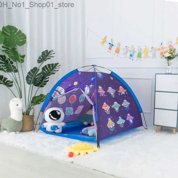 Redução de tendas de brinquedo Tent de tenda infantil portátil Tent de camping Games Outdoor Garden Garden Child Teveepee Baby Ball Ball Playpen Space Theme Children q231220