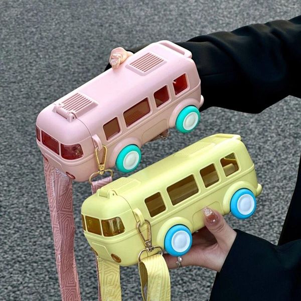 Copos de vinhos BuS Car xícara de água da infantil de verão portátil de alto valor a vácuo caneca de caneca de caneca de caneca vintage copos de lanchonete vintage