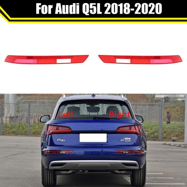 Für Audi Q5L 2018 2019 2020 Stoßstange Dekorative Lampe Gehäuse Hinten Nebel Lampen Lampenschirm Anti-kollision Licht Abdeckung