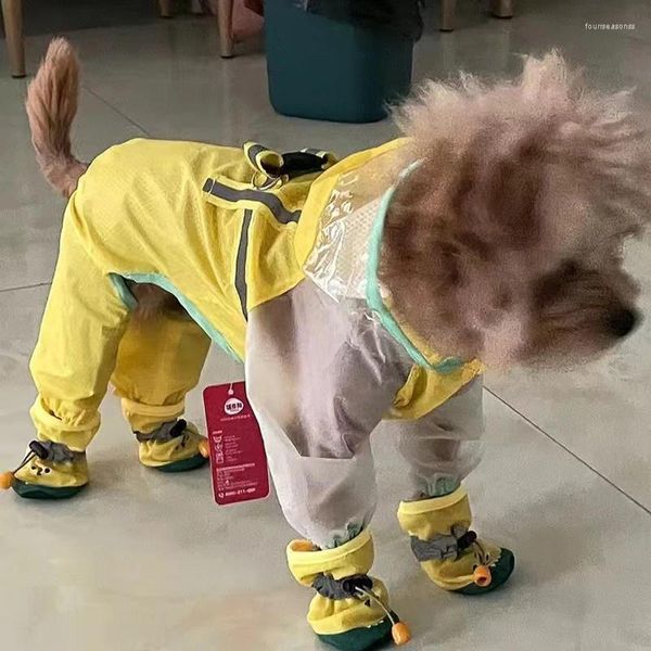 Kediler için Köpek Kıyafet Ayakkabı Teddy Puppy Yumuşak Tedavisi Su geçirmez ayakkabı su geçirmez anti-falling anti-falling yağmur botları ev dostu evcil hayvan aksesuarları