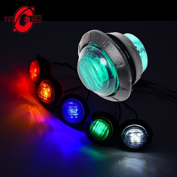 Carro 24VLED Light Truck Edge Light Signal Light Indicator Light Colorful Crystal Car Light