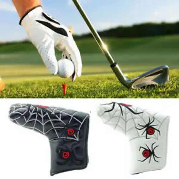 Outros produtos de golfe 1 pc Putter Cover Care Acessórios Spider Bordado Pu Impermeável Antidust Head Covers Protetor 231219