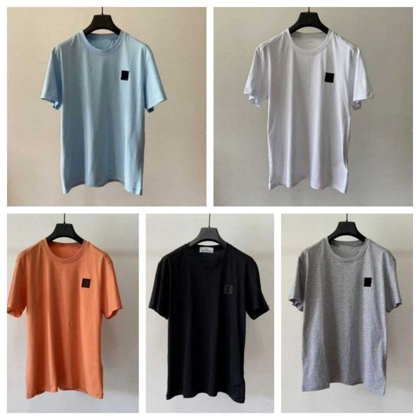 2023 Designer Stones Island T Shirt Yaz Menswear Nefes Alabilir Gevşek Mektup Baskı Aşıkları Sokak Moda% 100 Pamuk T-Shirt