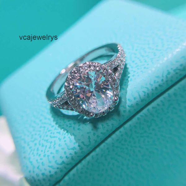Designer Luxurys Designers Ring Diamond Engagement Ring for Women Fashion Couple Gioielli da sposa Classic Sterling Silver Jewelrys Gift