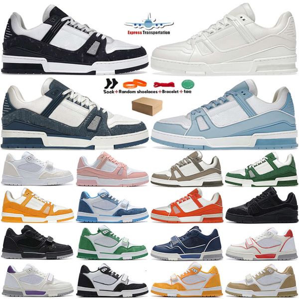 Designer de luxo Mens Mulheres Sapatos Casuais Treinadores Sapatilhas Baixo Preto Branco Bebê Azul Marinho Laranja Verde Tour Amarelo Rosa Marrom Tênis Moda Treinadores Ao Ar Livre