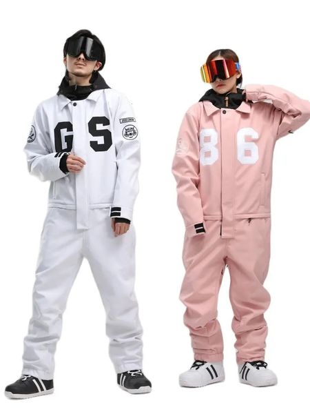 Tuta da sci per donna e uomo Abbigliamento da snowboard Tuta per adulti Giacca invernale Pantalone da neve ghiaccio Tute 15K 231220